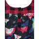 thumbnail image 3 of Plus tamaño de impresión de la mariposa de la tela escocesa camiseta Rosegal Camisetas tallas grandes, 3 of 5