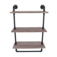 WANCQ Industrial Pipe Shelving Iron Pipe Shelves Wall Mounted Hanging