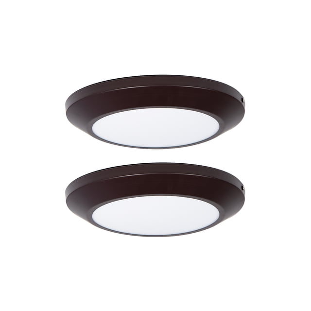 Lámpara de Techo Café Oscuro LED 18W 6500K Luz Blanca LámparaYa Ike Lite 21238-9 / Moderna / Lámpara de Techo
