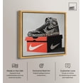 thumbnail image 2 of The Upmost Stylish Sneaker Canvas Print Sneaker Wall Art by Art Remedy, Gold Frame, 16 x 16, 2 of 6