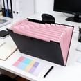 thumbnail image 6 of AOMXGD A4 Mini Accordion File Folder, 8 Candy Colors, Transparent Document & Bill Organizer, Portable Office Supplies, 6 of 6