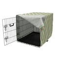 thumbnail image 3 of Abstract Dog Crate Cover, Continuing Plaid Inspired Pattern in Pastel Tones, Easy to Use Pet Kennel Cover for Medium Large Dogs, 35" x 23" x 27", Multicolor, by Ambesonne, 3 of 6
