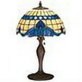 thumbnail image 2 of Meyda Tiffany 31201 Baroque - 1 Light Accent Lamp   Mahogany Bronze Finish with Blue/Beige Glass, 2 of 2