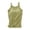 Green, variant on Womens Tank Tops Women's Solid Color Chest Cushion Exposed Navel Camisole With Blouse Tank Top with Built in Bra for Women