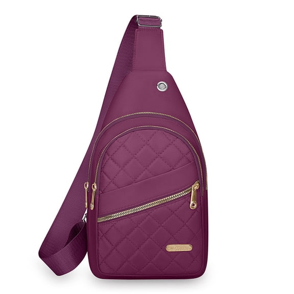 Coollooc 2026 New Crossbody Small Sling Backpack Sling Bag for Women Men, Chest Bag Daypack Crossbody for Travel Sport Running Hiking(Purple)