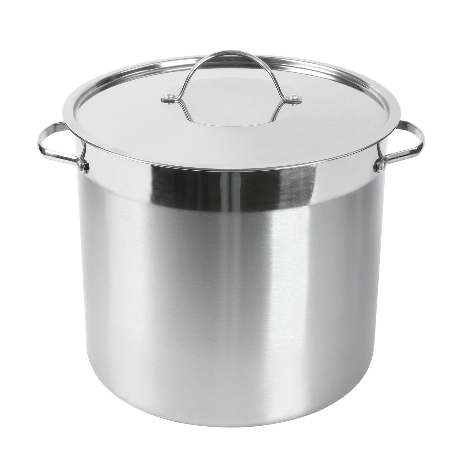 Marmite En Acier Inoxydable 4L Avec Couvercle En Verre Et Poignées