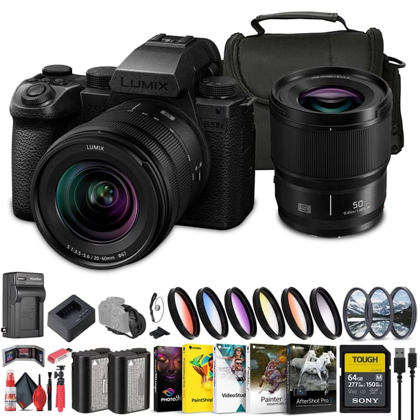 Panasonic Lumix S5 IIX Mirrorless Camera with 20-60mm and 50mm