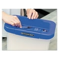 thumbnail image 2 of Fellowes Mfg. Co. Heavy-duty Portable File Box, Letter Files, 14.25" X 8.63" X 11.06", Clear/blue, 2 of 8