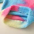thumbnail image 5 of Chenyin Newborn Baby Lamb's Wool Sweatshirt Jacket for Boys Girls Tie-Dye Hooded Sweatsuit Toddler Unisex Fall Winter Warm Sweater 6 Months-4 Years, 5 of 8