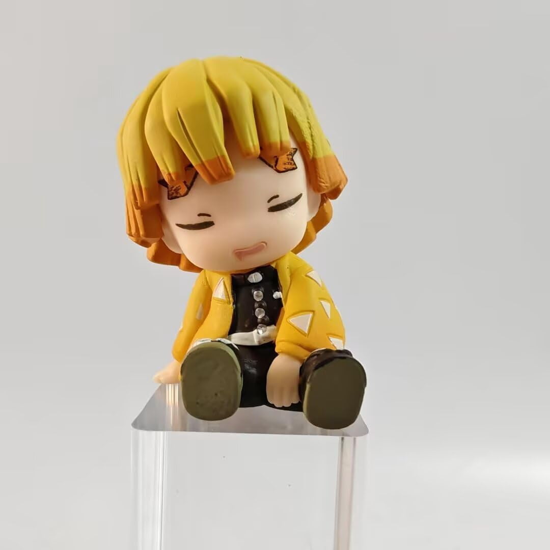 Newly Tanjirou Figure Nezuko Figure Agatsuma Zenitsu Figure Hashibira Inosuke, Shoulder to Shoulder Anime Figures 6cm/2.4inch PVC Souvenirs Gifts