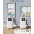 thumbnail image 6 of Garvee Life 3-in-1 Portable Air Conditioner, 8,000 BTU Portable AC Unit with Cooling, Dehumidifier & Fan for Rooms up to 350 sq.ft with Remote Control, Sleep Mode, 24H Timer & Window Kit, 6 of 9