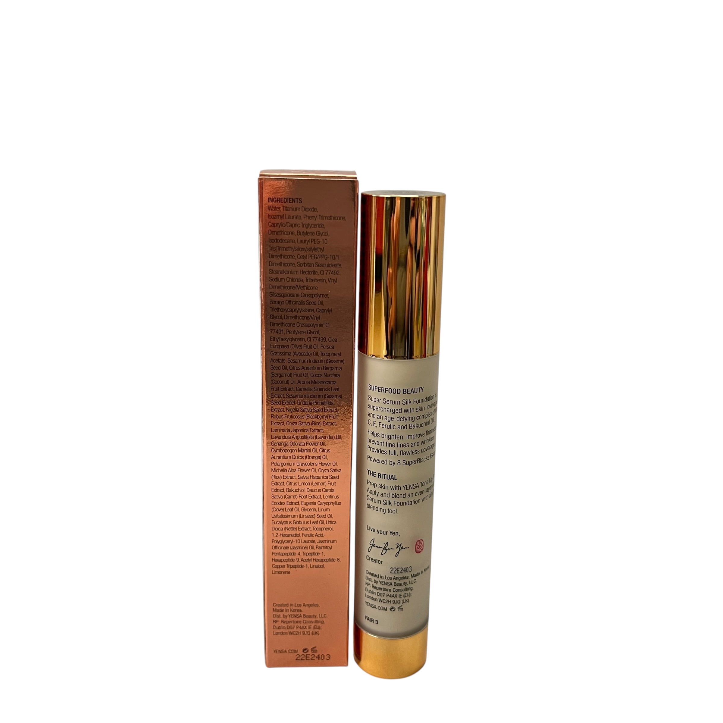 YENSA Super Silk Foundation (Fair 3) 1.0 fl oz