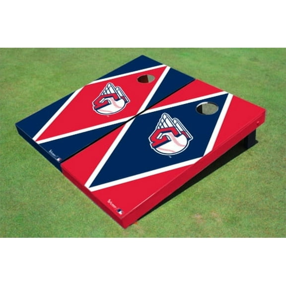Cleveland Guardians Ball Alternating Diamond Cornhole Boards