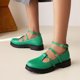 thumbnail image 4 of Zapatos de cuero para mujer Inglaterra boca baja gruesa con zapatos individuales cinturón Retro hebilla estudiante Wmkox8yii ghj2530, 4 of 5