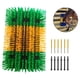 thumbnail image 1 of Cepillo rascador para ganado, cepillo de completo con tornillos, kit de aseo para caballos, cepillo rascador para animales para cabras, ganado Verde y amarillo, 1 of 8