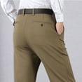 thumbnail image 5 of QATAINLAV Prime Sales Of The Day Men's Big and Tall Pants with Pockets Bussiness Outfits Solid Casual Straight Leg Dress Pants Slim Fit Work Suit Pants Khaki M, 5 of 9
