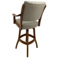 thumbnail image 2 of Casa Extra Tall 34" Solid Wood Bar Stool - Ocean Beige Vinyl - Honey, 2 of 2