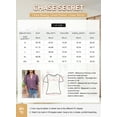 thumbnail image 3 of SHEWIN Blouses for Women Dressy Casual Summer Puff Ruffle Short Sleeve Shirt Tops Purple, 3 of 8