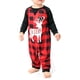 thumbnail image 1 of Conjunto de pijamas a juego para la familia, ropa de dormir de manga larga a cuadros con estampado de ciervos navideños para bebés y adultos, conjunto de pijamas familiares para bebés de 9 a 12 meses, 1 of 5