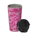 thumbnail image 2 of Fotbe shiny with pink heart Printed Insulated Travel Coffee Mug Spill Proof Leak Proof Stainless Steel Coffee Tumbler Reusable Coffee Cups with Lids Thermos, 2 of 8