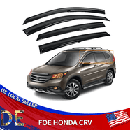 Wellvisors Window Visors For 2022-2024 Acura MDX - Smoke Tint, Black Trim - Rain Guards