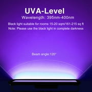 Two Pieces 50W LED UV Black Light,Spotlight IP66 Waterproof,395-405 nm Wavelengths LED UV Light Black Light Lamp for Party, Bar, Aquarium