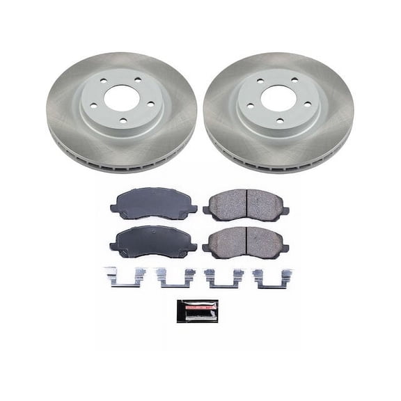 Front Brake Pad and Rotor Kit - Compatible with 2011 - 2024 Mitsubishi Outlander Sport - Power Stop