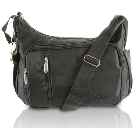 University Game Day Purse Suvelle Lightweight Slouch Travel Everyday Crossbody Bag Multi Pocket Shoulder Handbag 2054 ()