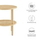 thumbnail image 4 of Mesa auxiliar redonda Table Modway Torus de madera de roble con ratán, 4 of 7