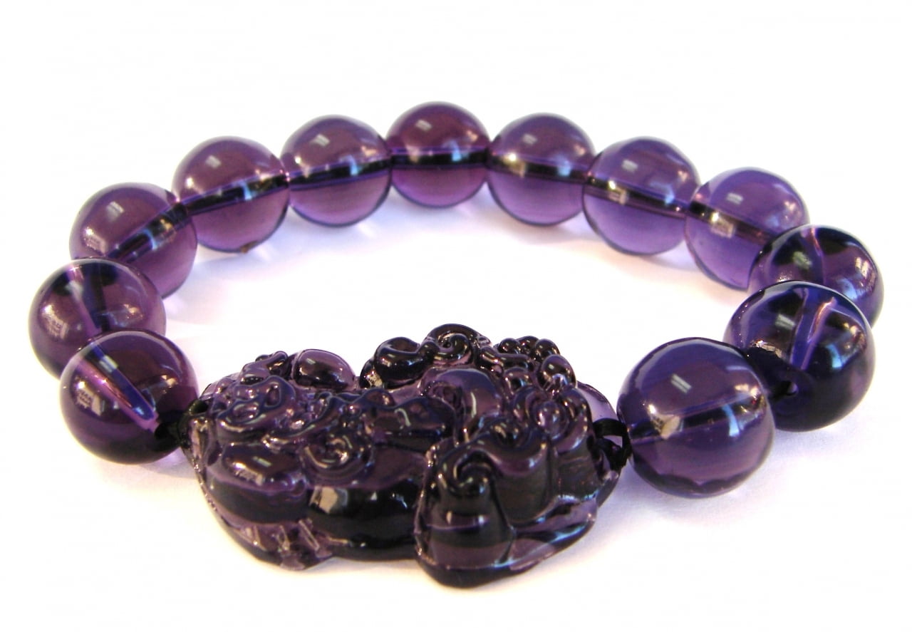 Feng Shui Import Dark Purple Pi Yao Bracelet