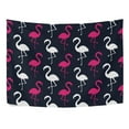 thumbnail image 3 of MYPOP Tropical White And Pink Flamingo Tapestry Wall Hanging Decoration Home Decor Living Room Dorm 60x51 inches, 3 of 4