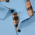thumbnail image 4 of Men's Shirt for Spring and Autumn Comfortable Casual Button-Down Solid Color Short Sleeve Garment, 4 of 7