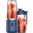 thumbnail image 1 of Portable Blender, Bottle for Smoothies Shakes, Portable Smoothie Blender, Juicer Cup, Personal Fruit Mini Blenders 350ml, USB Rechargeable Mixer With 6 Blades for Travel Kitchen Gym Sports Baby Food, 1 of 3