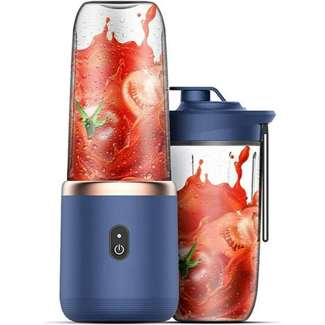 Portable Blender, Bottle for Smoothies Shakes, Portable Smoothie Blender, Juicer Cup, Personal Fruit Mini Blenders 350ml, USB Rechargeable Mixer With 6 Blades for Travel Kitchen Gym Sports Baby Food