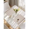 thumbnail image 5 of Beige Pink Floral Placemats Set of 4, Spring Flowers Placemats for Dining Table, Place Mats for Kitchen Tabletop, Waterproof Wipeable Dining Table Mats Set, 5 of 9