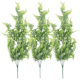 thumbnail image 2 of 3 Pcs Artificial Hanging Ferns Plants Vine Fake Ivy Boston Fern Plant Outdoor UV Plastic Plants(Green), 2 of 4