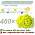 thumbnail image 3 of 400 Rounds Refill Balls Ammo for Nerf Hyper Blaster Series, Stock up Hyper Games, 3 of 5