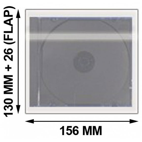 CheckOutStore 200 OPP Plastic Wrap Bag for Standard CD Jewel Case 10.4mm