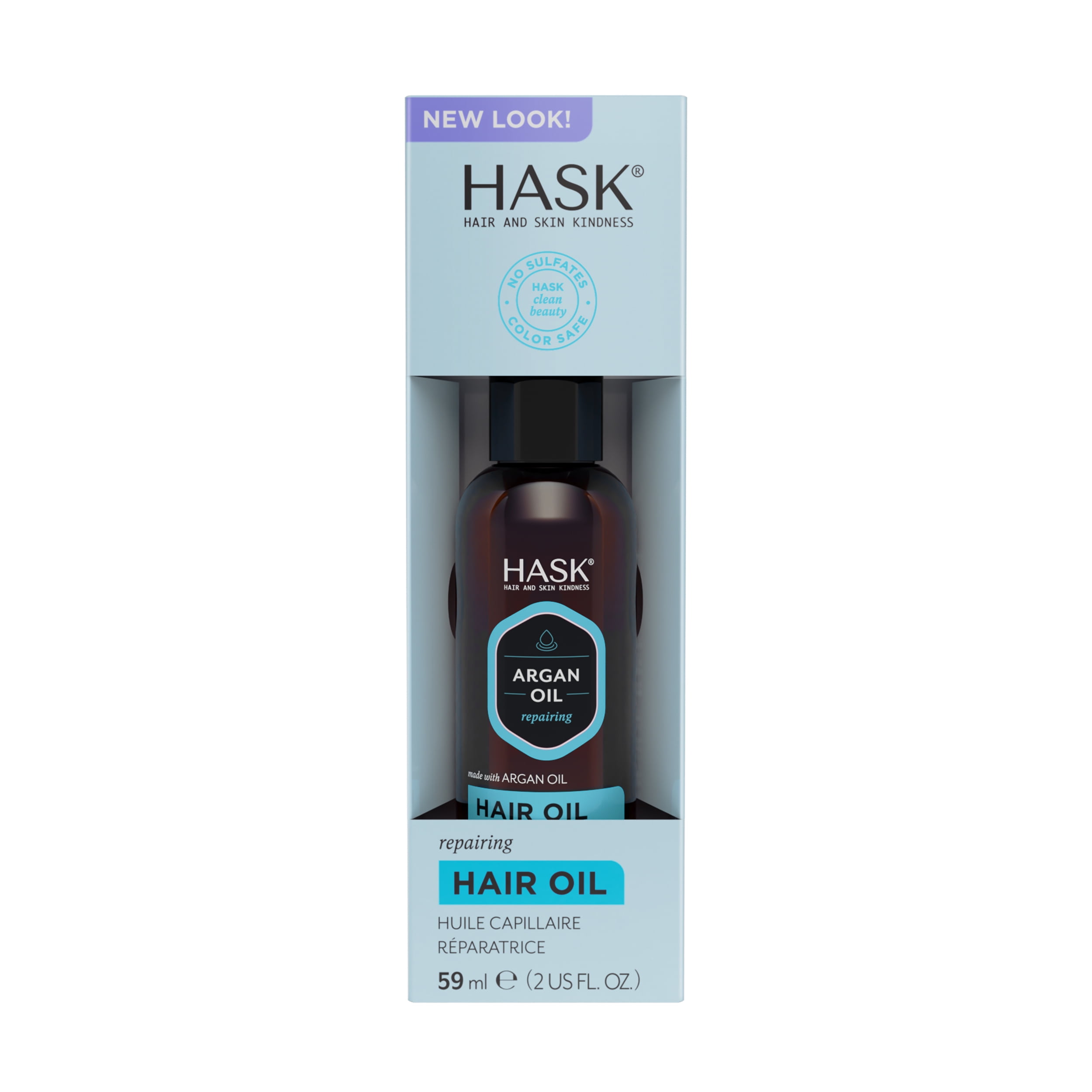 (3 pack) HASK Argan Oil Repairing Hair Oil, 2 fl. oz  (图2)