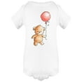 thumbnail image 1 of Teddy Bear Walking With Balloon Bodysuit Infant -Image by Shutterstock,  6 Months, 1 of 2