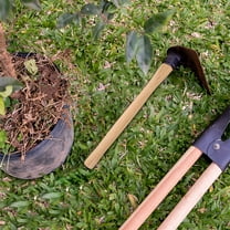 2 Pcs Replacement Handle for Hoe Shovel Handles Garden Work Beige