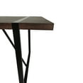 thumbnail image 6 of Modern minimalist MDF desktop, Walnut color metal legs, small sized dining table, computer desk, office desk, kitchen table, for 6 Seat.Suitable for kitchen, dining room, living room, 6 of 9