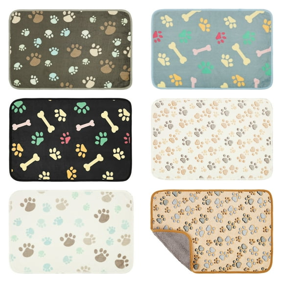 6Pcs Washable Guinea Pig Blanket Waterproof Small Pet Blanket Double Sided Small Animal Sleep Mat for Dog Cat Guinea Pig Chinchilla