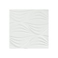 thumbnail image 1 of FASÄDE Easy Installation Shallot Matte White Wall Panel Sample (12" X 12" Sample), 1 of 1