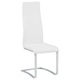 thumbnail image 3 of Montclair Upholstered Dining Side Chair White (Set of 4), 3 of 11