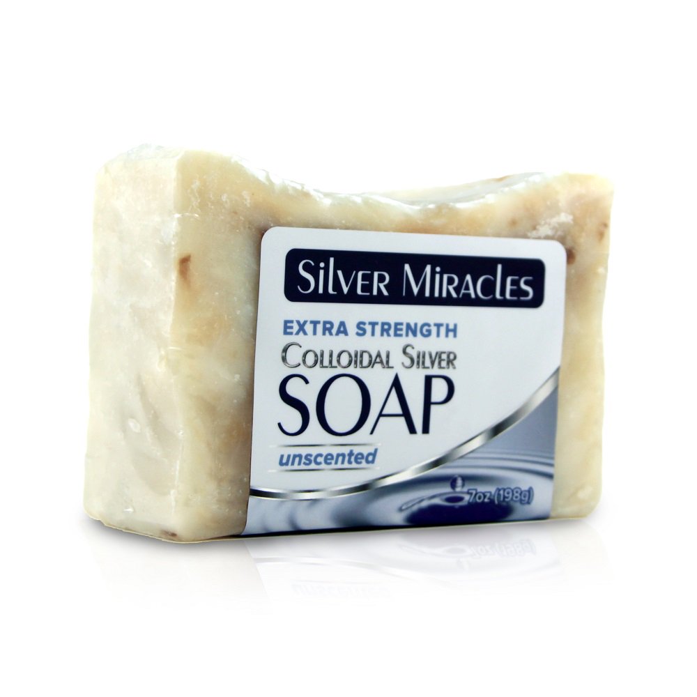 Silver Miracles Colloidal Silver Extra Strength Soap Bar Walmart
