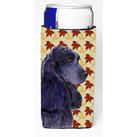 

Cocker Spaniel Fall Leaves Portrait Michelob Ultra bottle sleeve for Slim Can