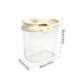thumbnail image 3 of Yonrjhukm Airtight Pet Food Storage Container, Dirt Proof & Wet Proof Bin with Sealed Lid, Clear Window for Easy Visibility, Ideal for Cats & Dogs, Large Capacity 2000ml, 3 of 6