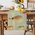 thumbnail image 5 of Sky Table Runner, Hot Air Balloon Kitchen Table Runners Dress Scarves for Table Decorations Party/Restaurant/Indoor Outdoor Use, 13x120in, 5 of 9