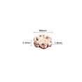 thumbnail image 2 of Unique Bargains 8mm Spacer Beads, 100pcs Bead Spacers Rhinestone Round Bulk Beads Wave for Jewelry Making, Rose Gold, 2 of 5